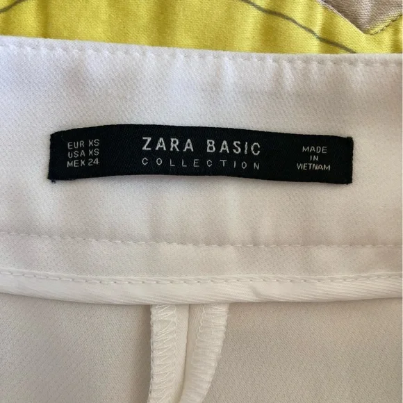 Zara Basic Collections White High Waist Pants - Picture 6 of 7